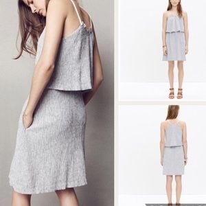 ❤️Madewell Stripe Dreamdrift Overlay Casual Dress